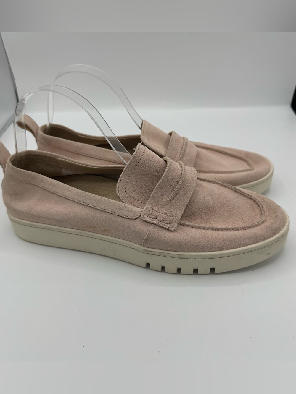 Vionic Chantel Penny Slip-on Loafers pink sand suede Leather‎ size 11 comfort